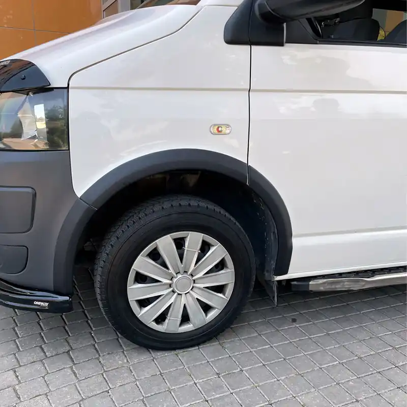 Top-Seller Set Radlaufleisten ABS schwarz matt 10-teilig für VW T5 Transporter 2003-2015 mit ABE