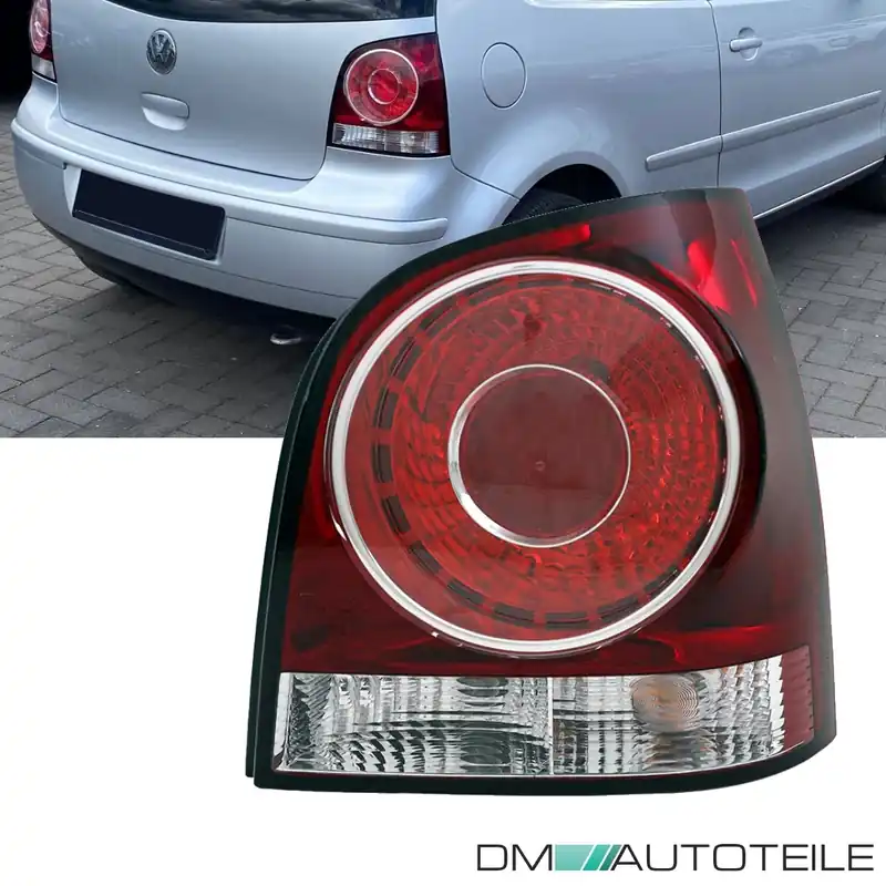 Expressversand VW Polo 9N3 rear lights right 04/05-09 red OEM + sockets + bulbs
