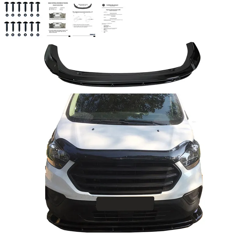 Frontspoiler Kompatibel mit FORD Transit Custom MK1 Facelift 2018+ mit ABE Angebot