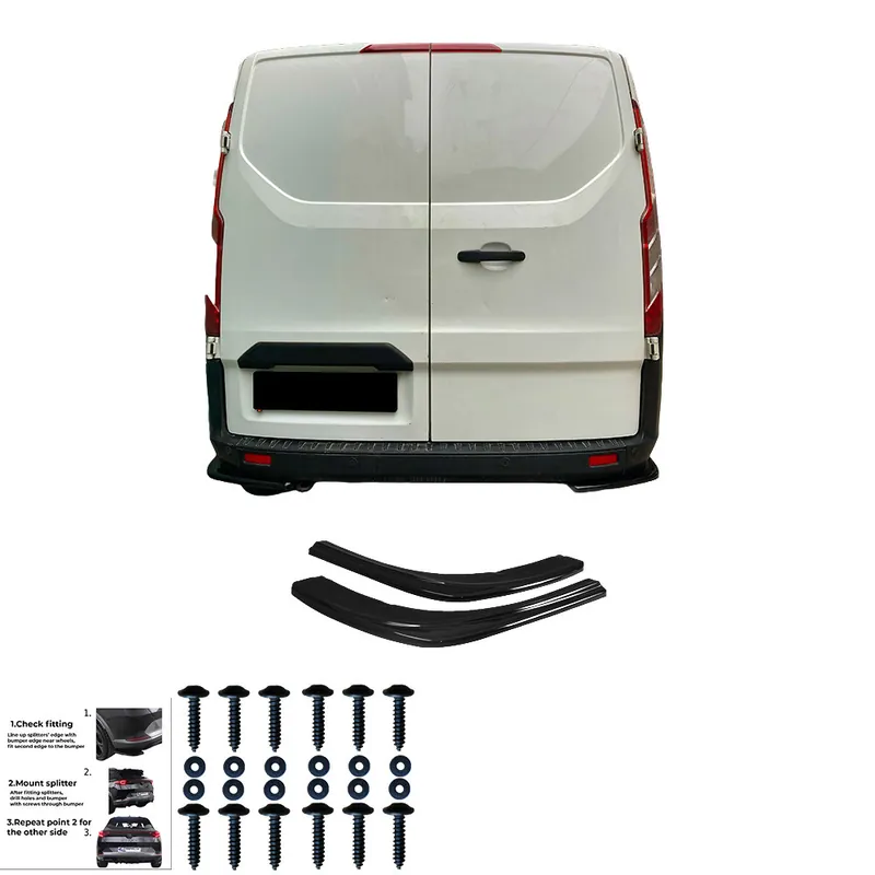 Hecksplitter/ Heckansätze Kompatibel mit FORD Transit Custom MK1 Facelift 2018-2022 Highlight