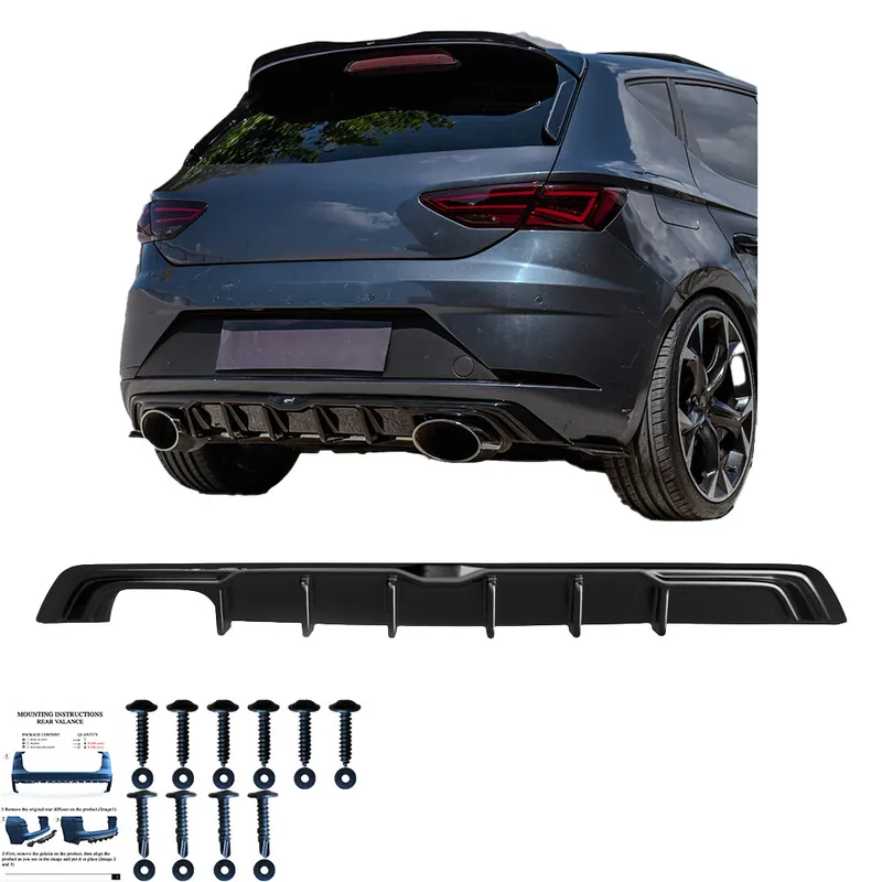 Sonderaktion Heckdiffusor Kompatibel mit SEAT Leon MK3 FR Facelift 2017-2019