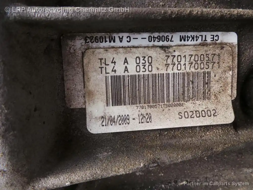 Getriebe und Differential gebraucht RENAULT MEGANE III (11/08-) Baujahr 2009 Schnäppchen