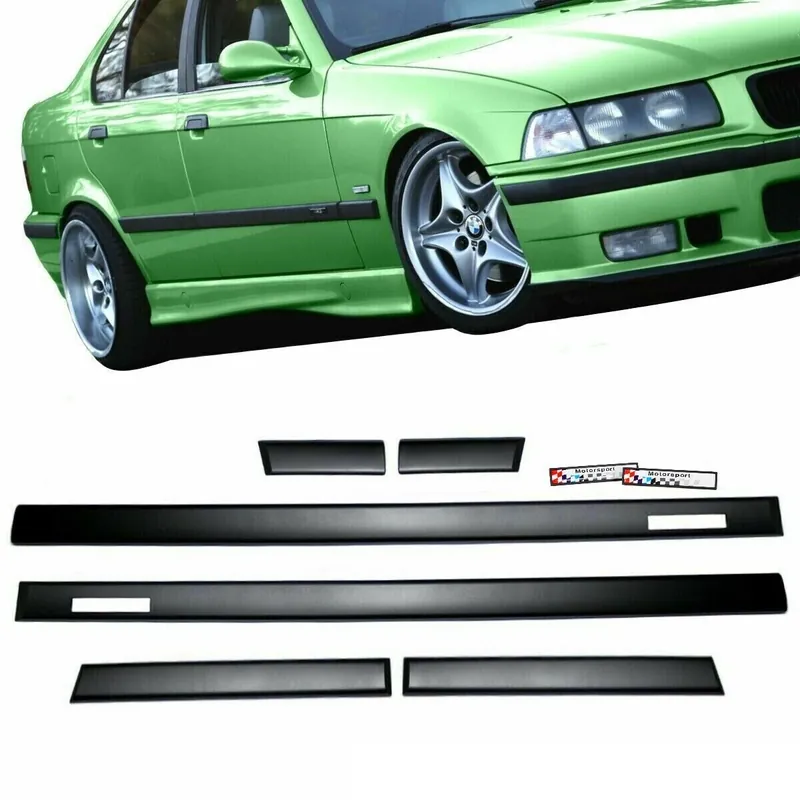 Zierleisten / Türleisten SET für BMW 3er E36 Limousine / Touring in Schwarz Kracherpreis