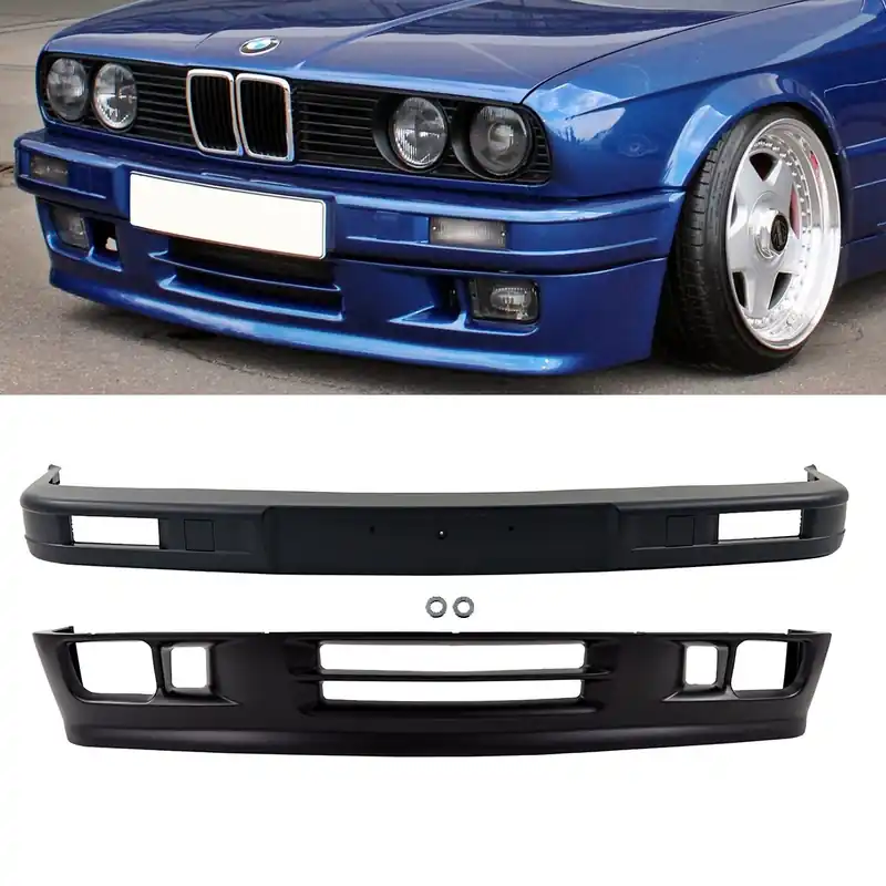 Bestpreis DM Exclusiv Sport Front Bumper upper + lower Part fits on BMW E30 Facelift also M-Tech II Made from Plastic